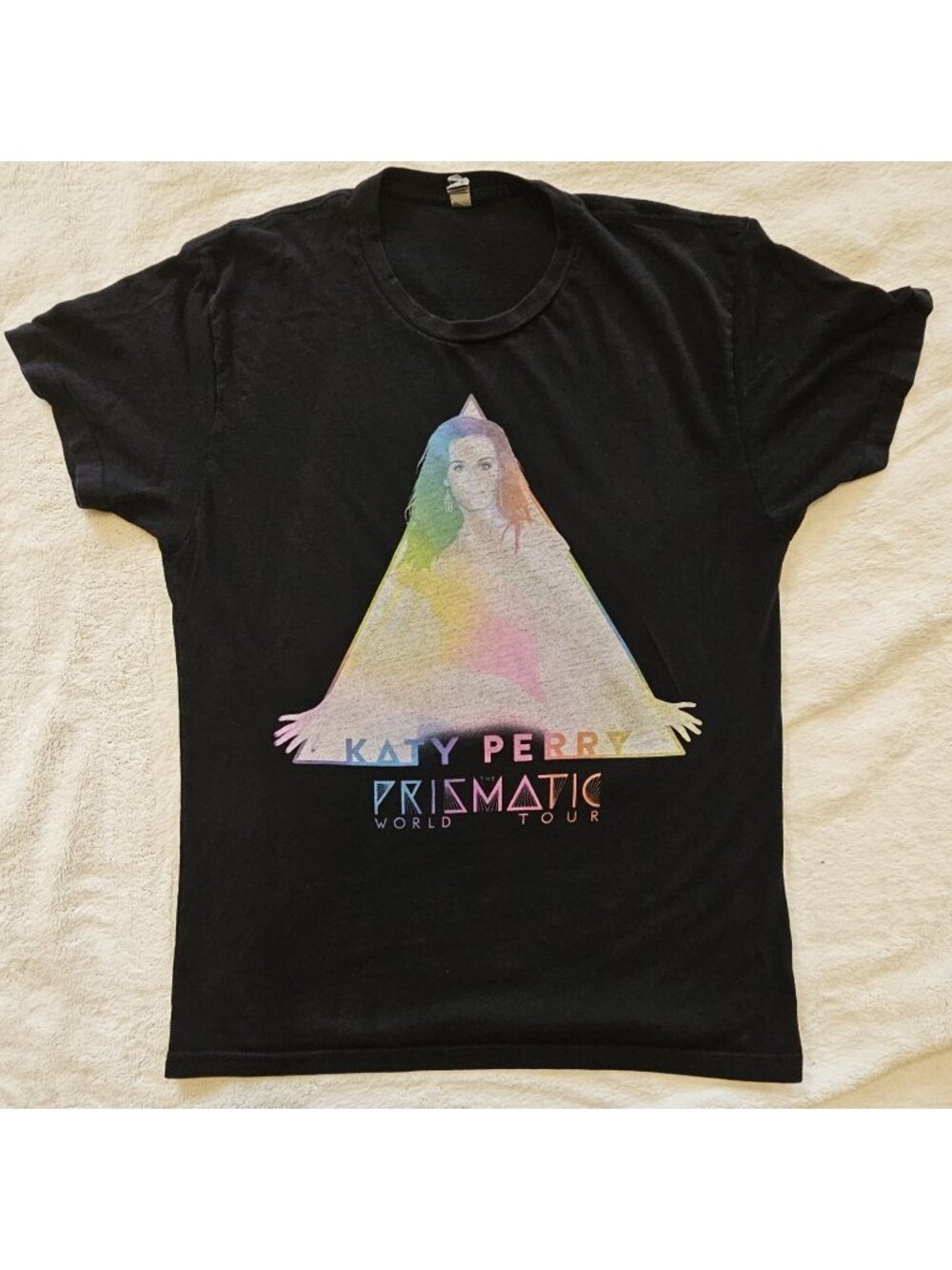 Katy Perry Black Prismatic World Concert Rock Pop Tour T-shirt Size Small